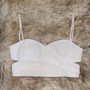 Topshop White Crop Top - Size 4